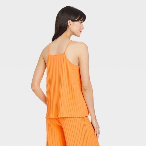 A new day Orange ribbed tank top - Picture 2 of 3